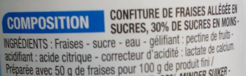 Cora Confiture allégée Fraise packshot