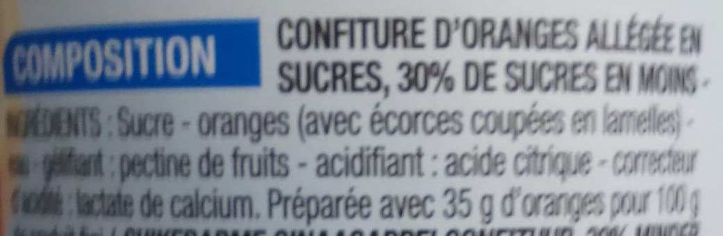 Cora Confiture allégée Orange packshot