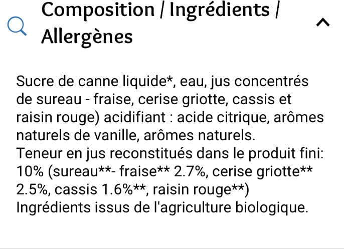 Nature Bio Sirop de Grenadine bio cora & match packshot