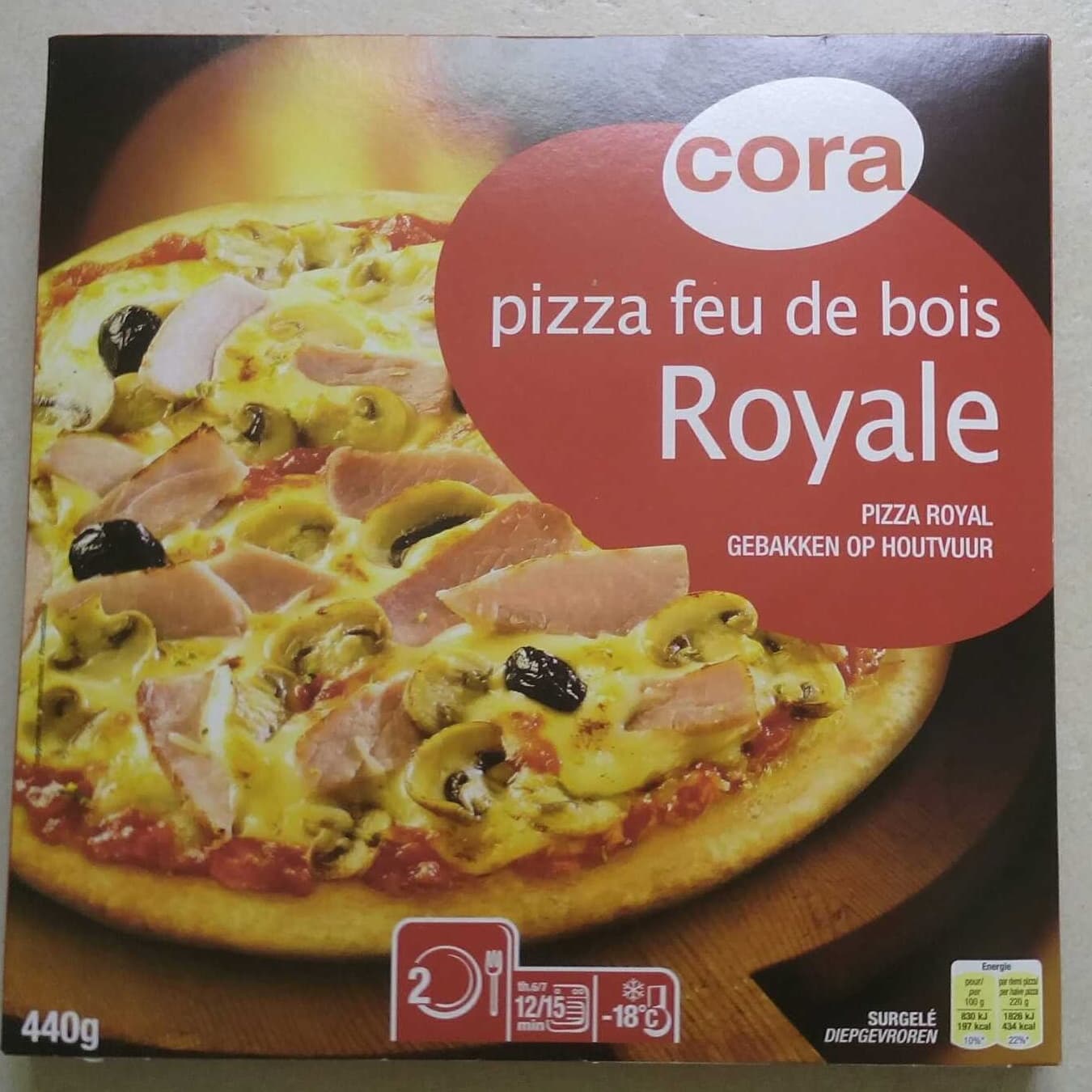 Cora Pizza feu de bois Royale packshot