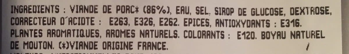 Cora Saucisses aux herbes pur porc packshot