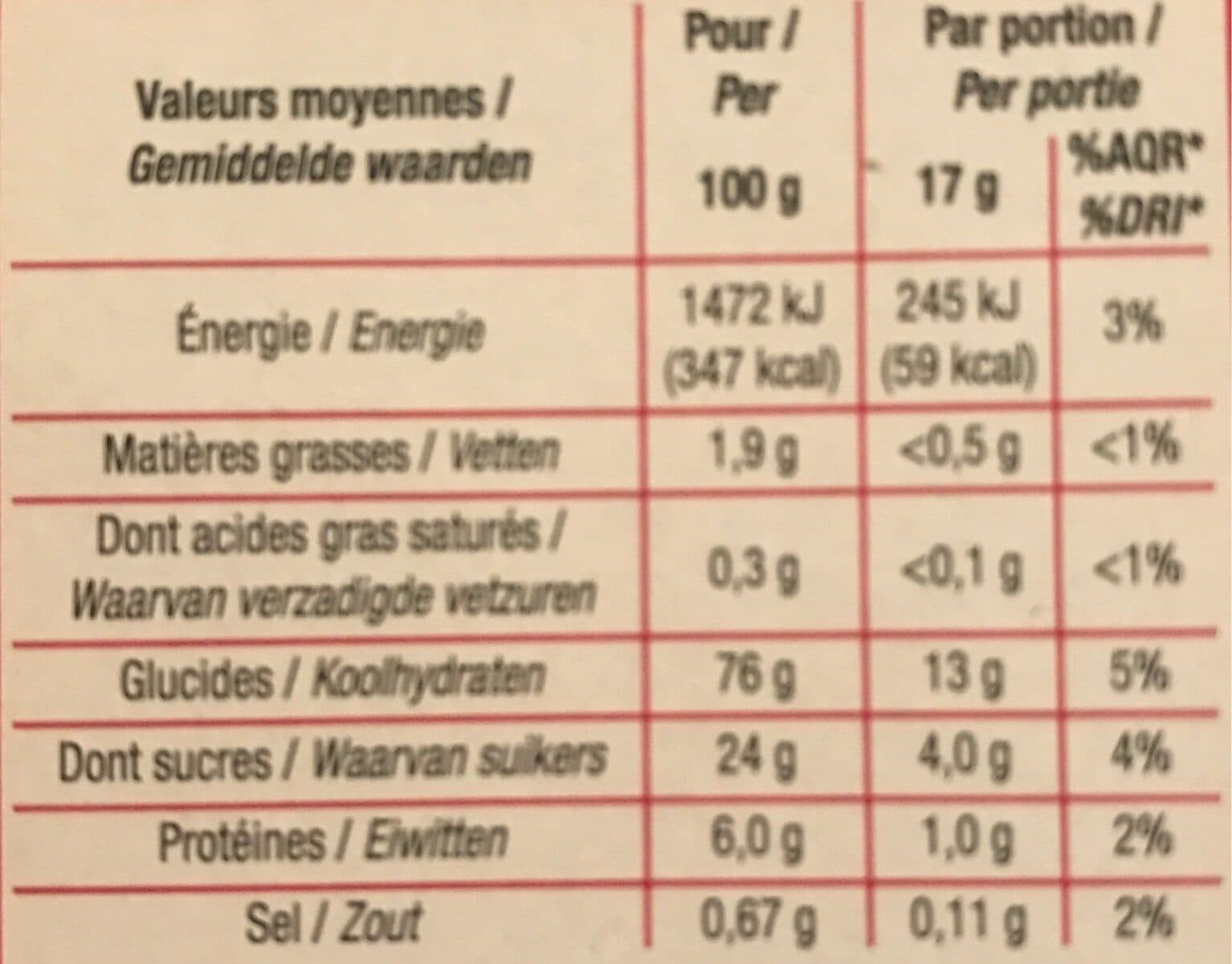 Cora Tartines Craquantes Fourrées Framboise packshot