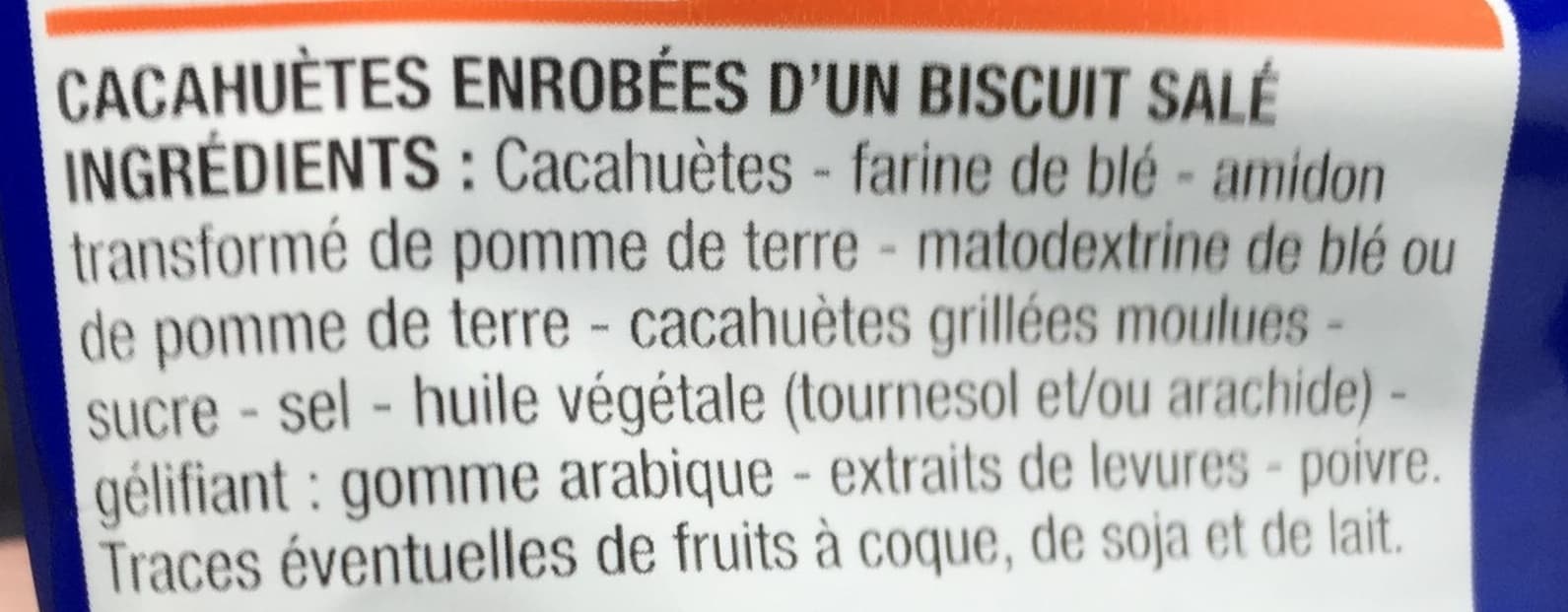 Cora Cacahuètes enrobées goût salées packshot