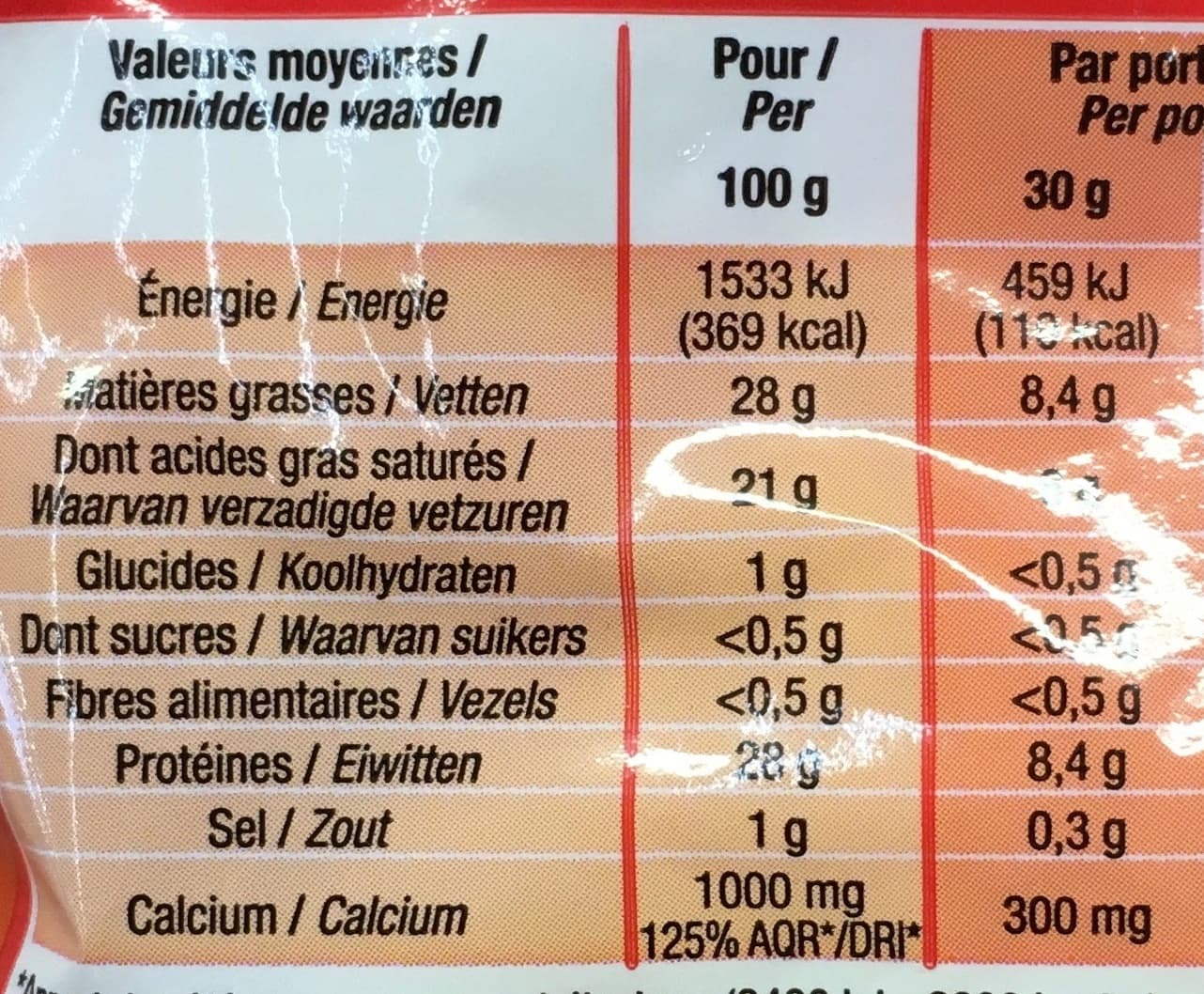 Cora Emmental français râpé packshot