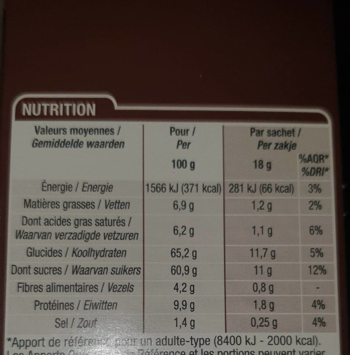 Cora Cappuccino au Chocolat packshot