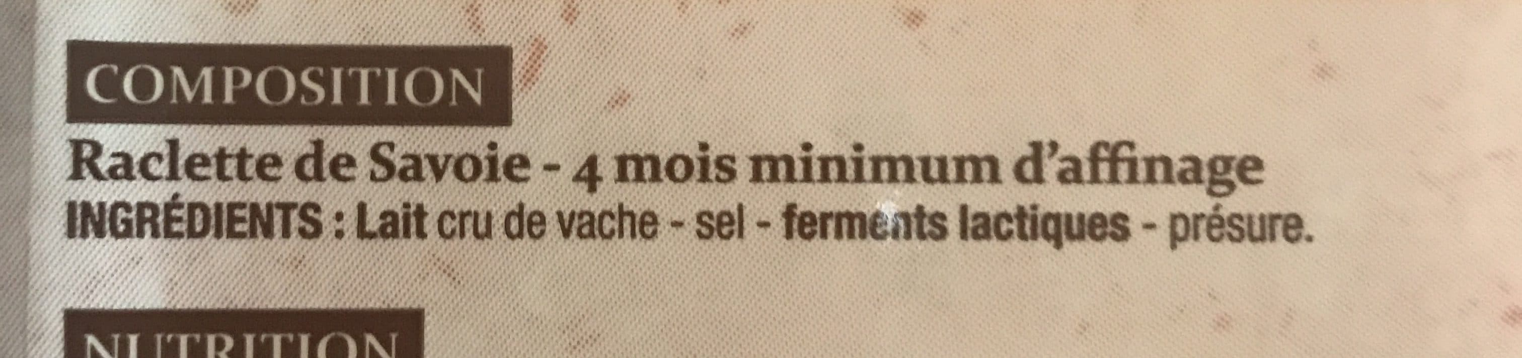 Patrimoine Gourmand Fromage à Raclette de Savoie au lait cru packshot