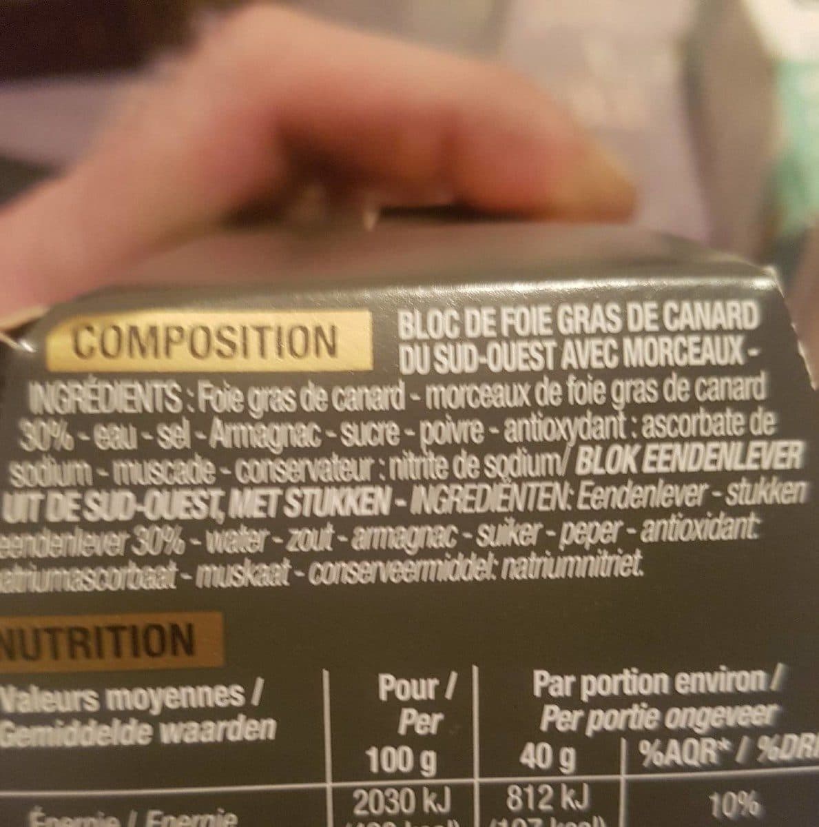 Cora Bloc de foie gras de canard du sud-ouest packshot