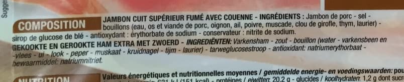Cora Jambon supérieur fumé avec couenne packshot