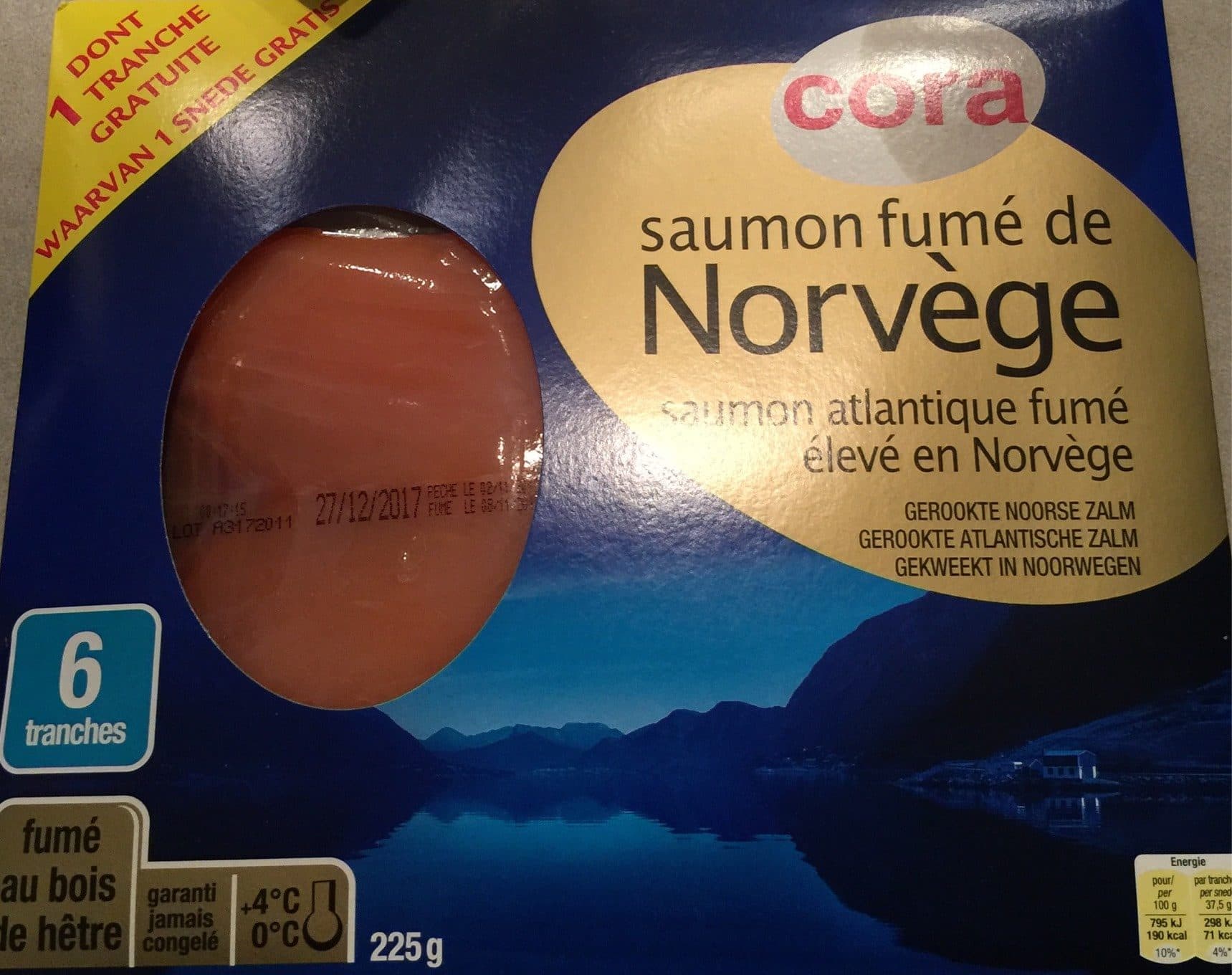 Cora Saumon fumé de Norvege packshot