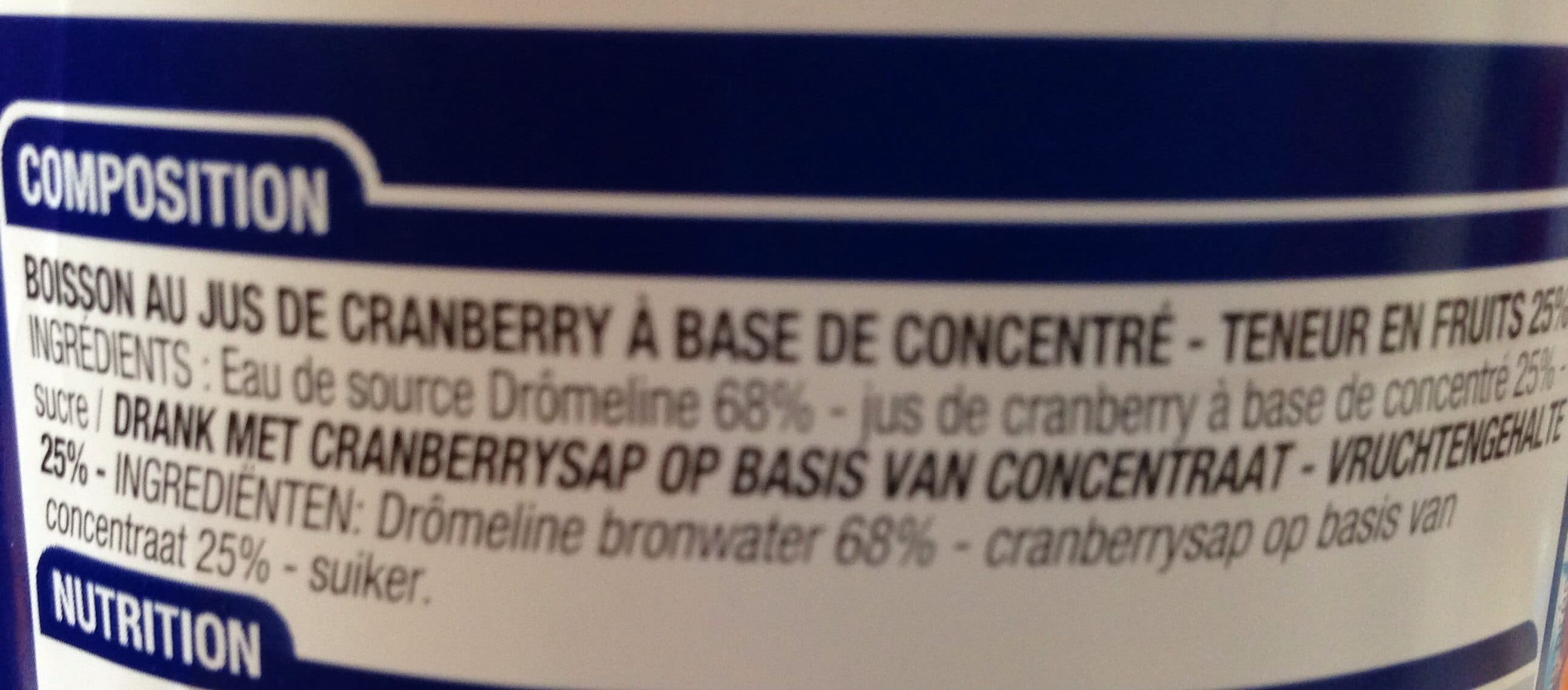 Cora Jus de Cranberry packshot