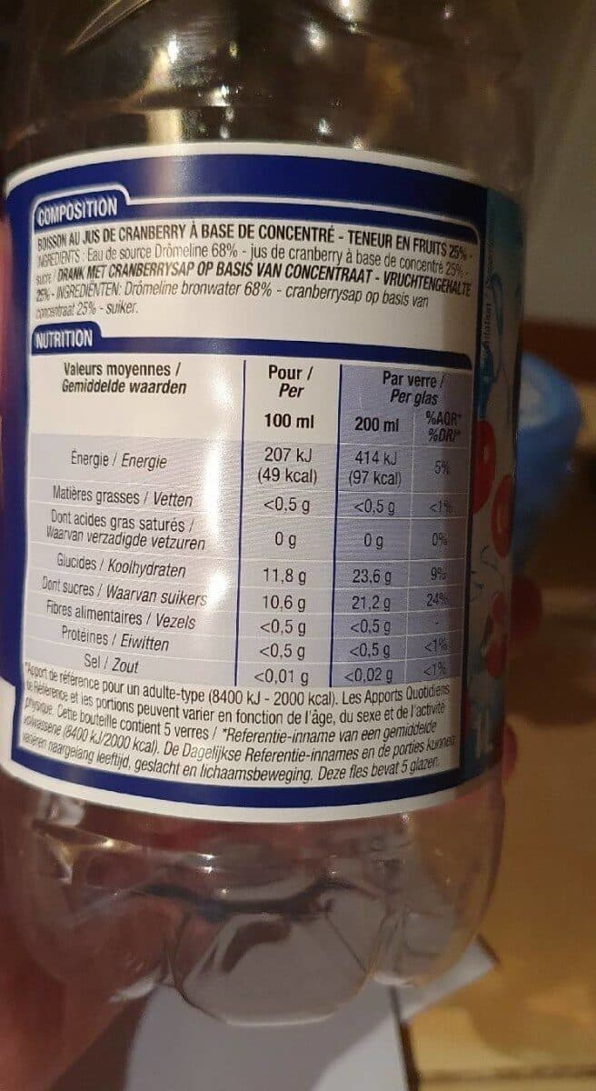 Cora Jus de Cranberry packshot