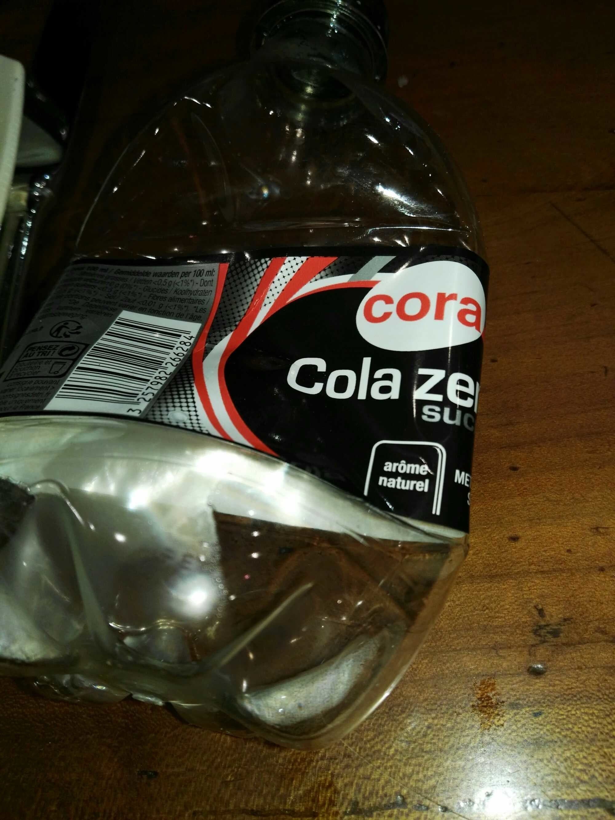 Cora Cola zéro sucre cora packshot