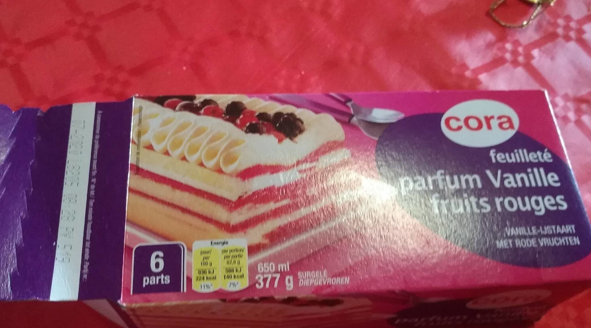Cora Feuilleté parfum vanillé fruits rouges packshot