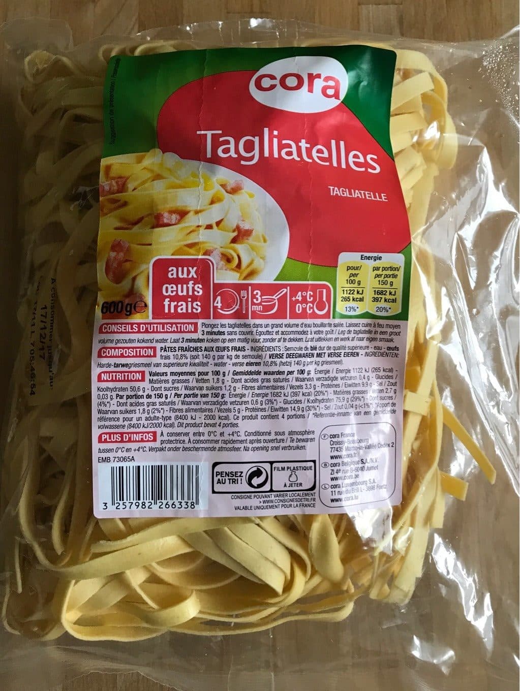 Cora Tagliatelles Fraîches packshot
