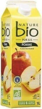 Nature bio Pur jus de pomme frais Bio packshot
