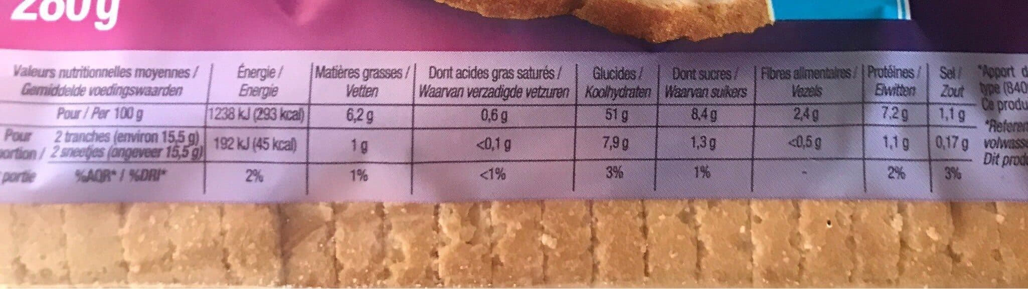 Cora Toast rond nature packshot