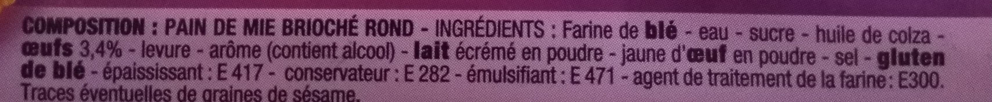 Cora Toast rond brioche packshot
