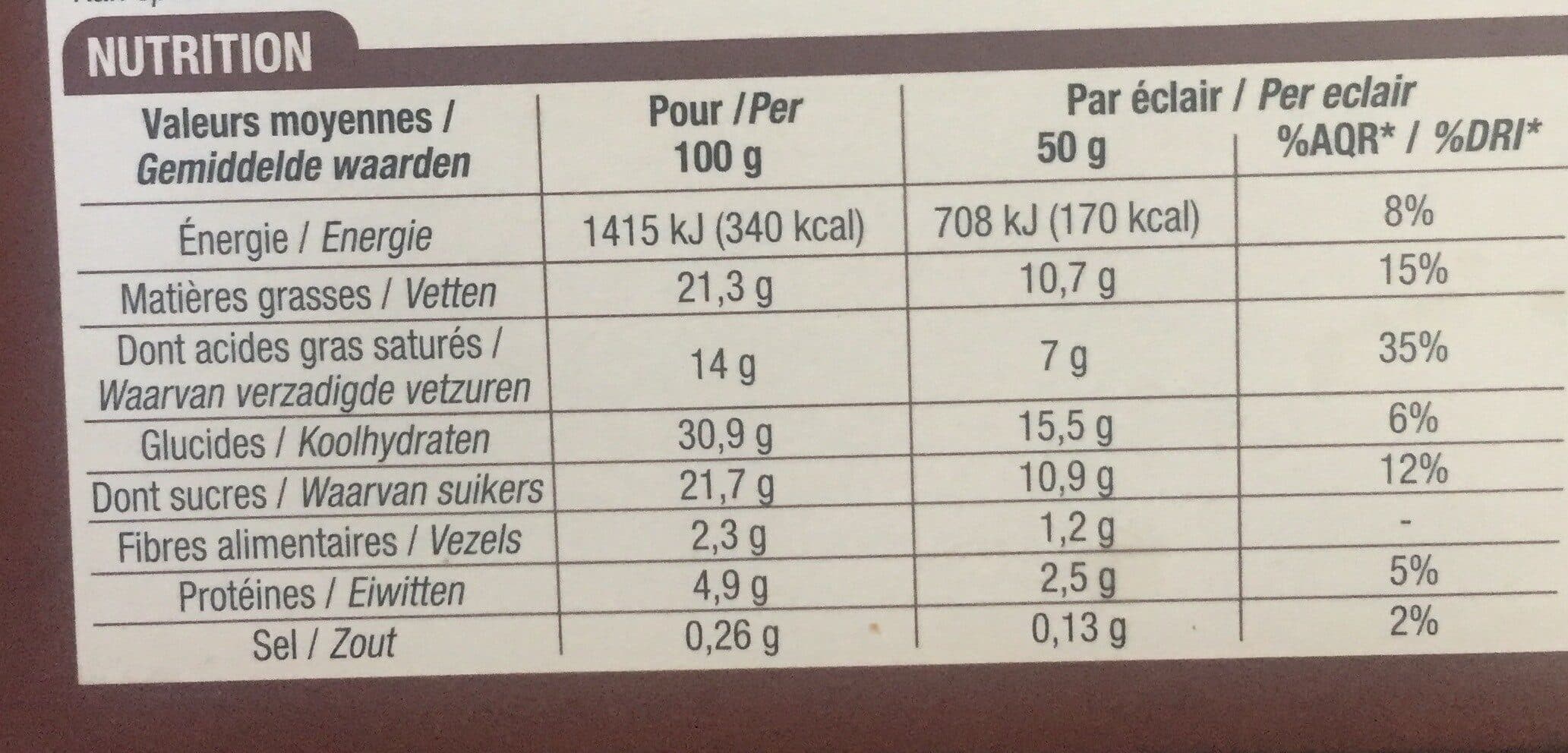 Cora 4 éclairs au chocolat packshot