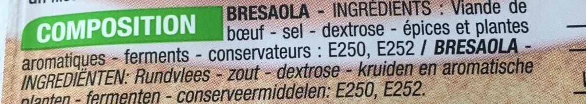 Open Food Facts Bresaola 70g packshot