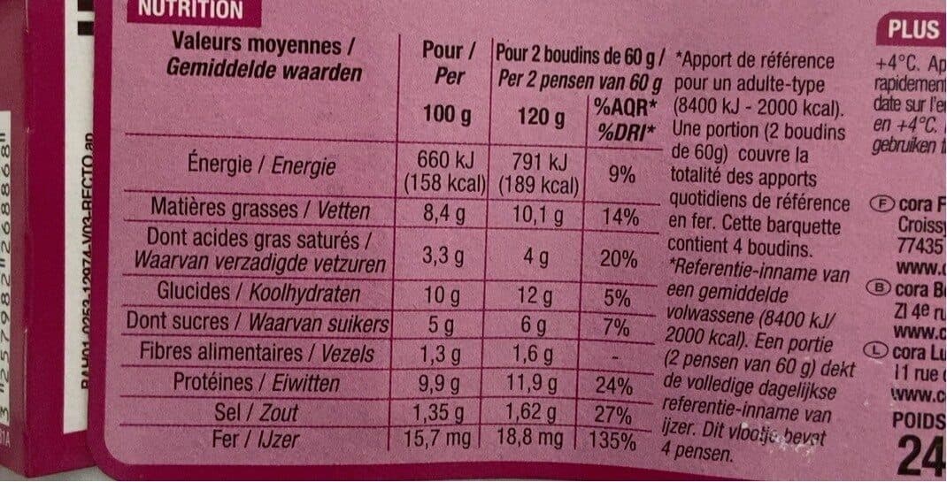 Cora Boudin noir antillais packshot