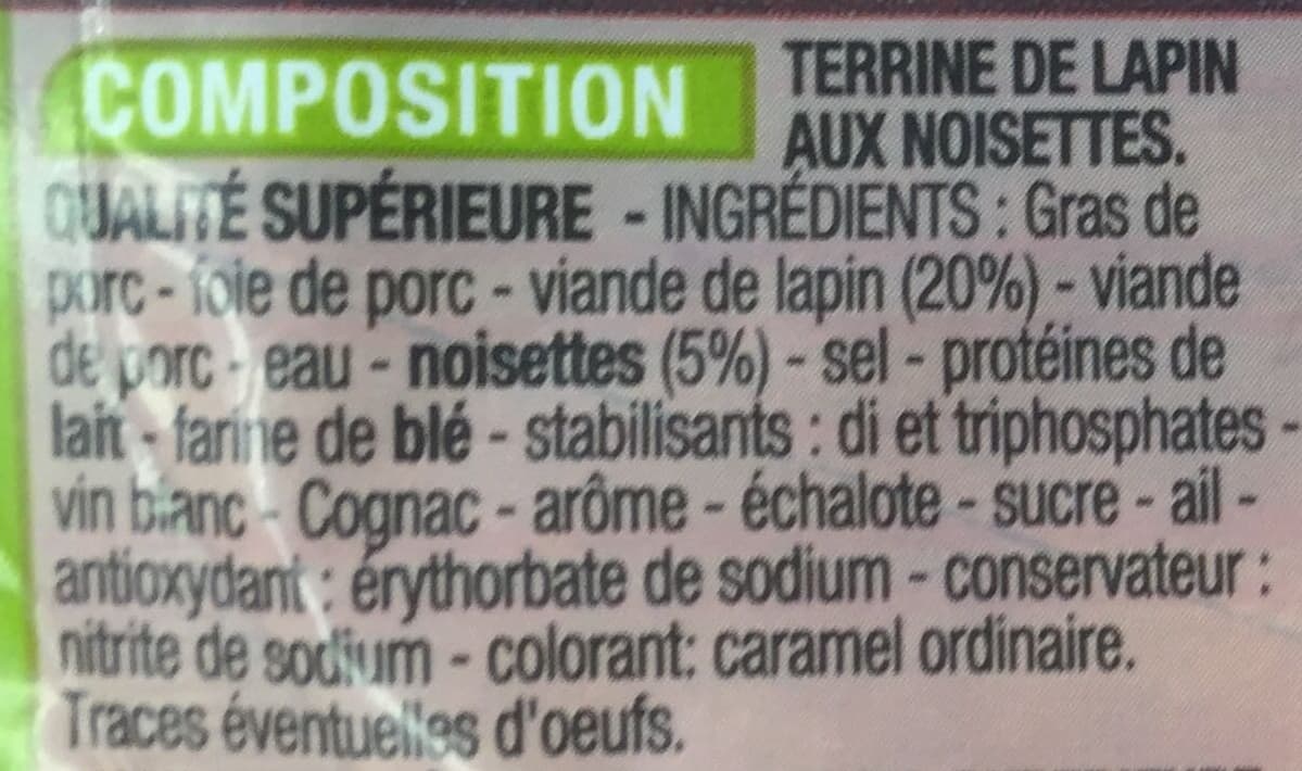 Cora Terrine de Lapin aux noisettes packshot