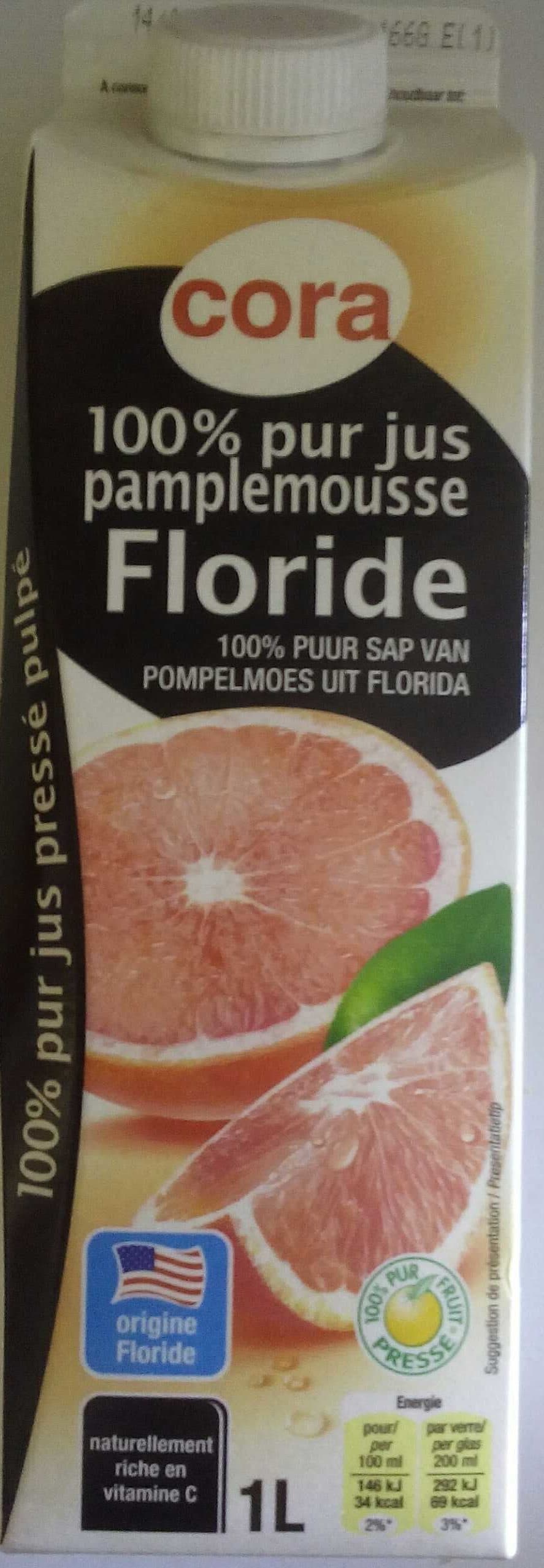 Cora 100% pur jus pamplemousse Floride packshot