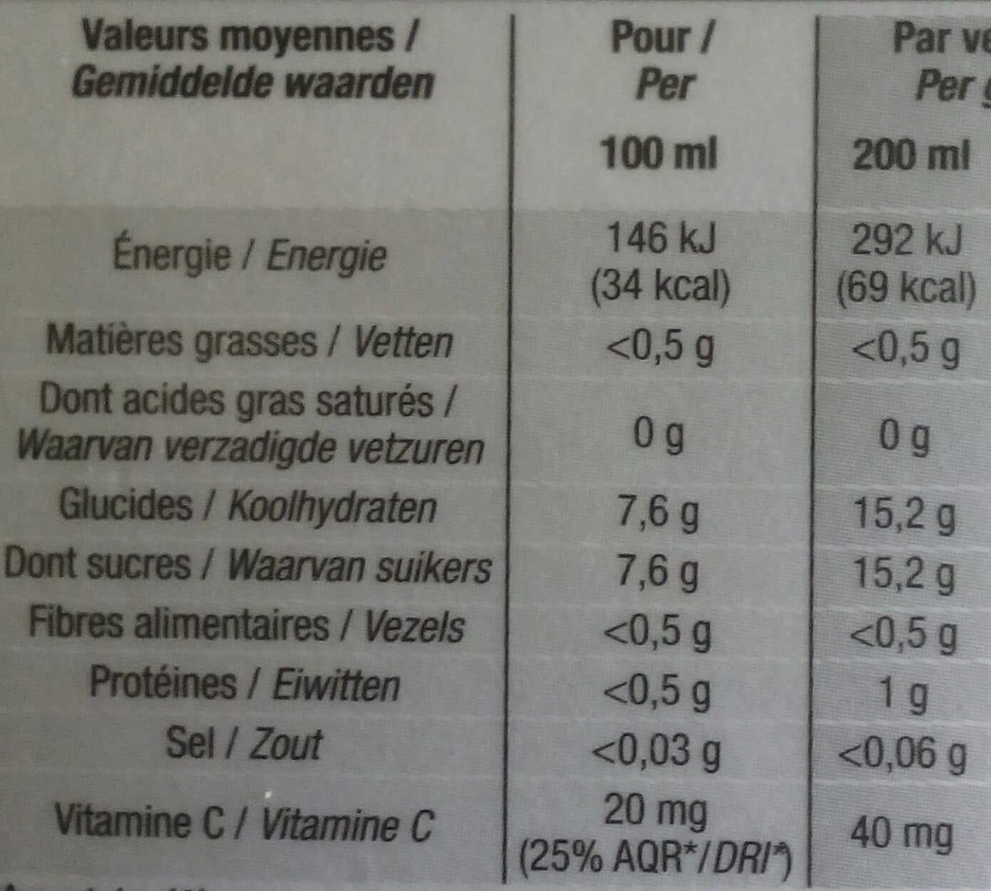Cora 100% pur jus pamplemousse Floride packshot