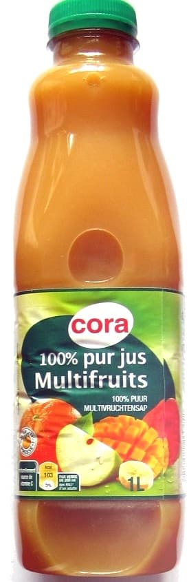 Cora 100% pur jus multifruits packshot