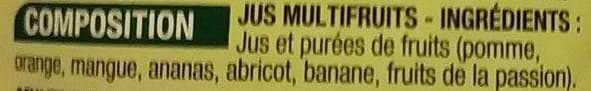 Cora 100% pur jus multifruits packshot