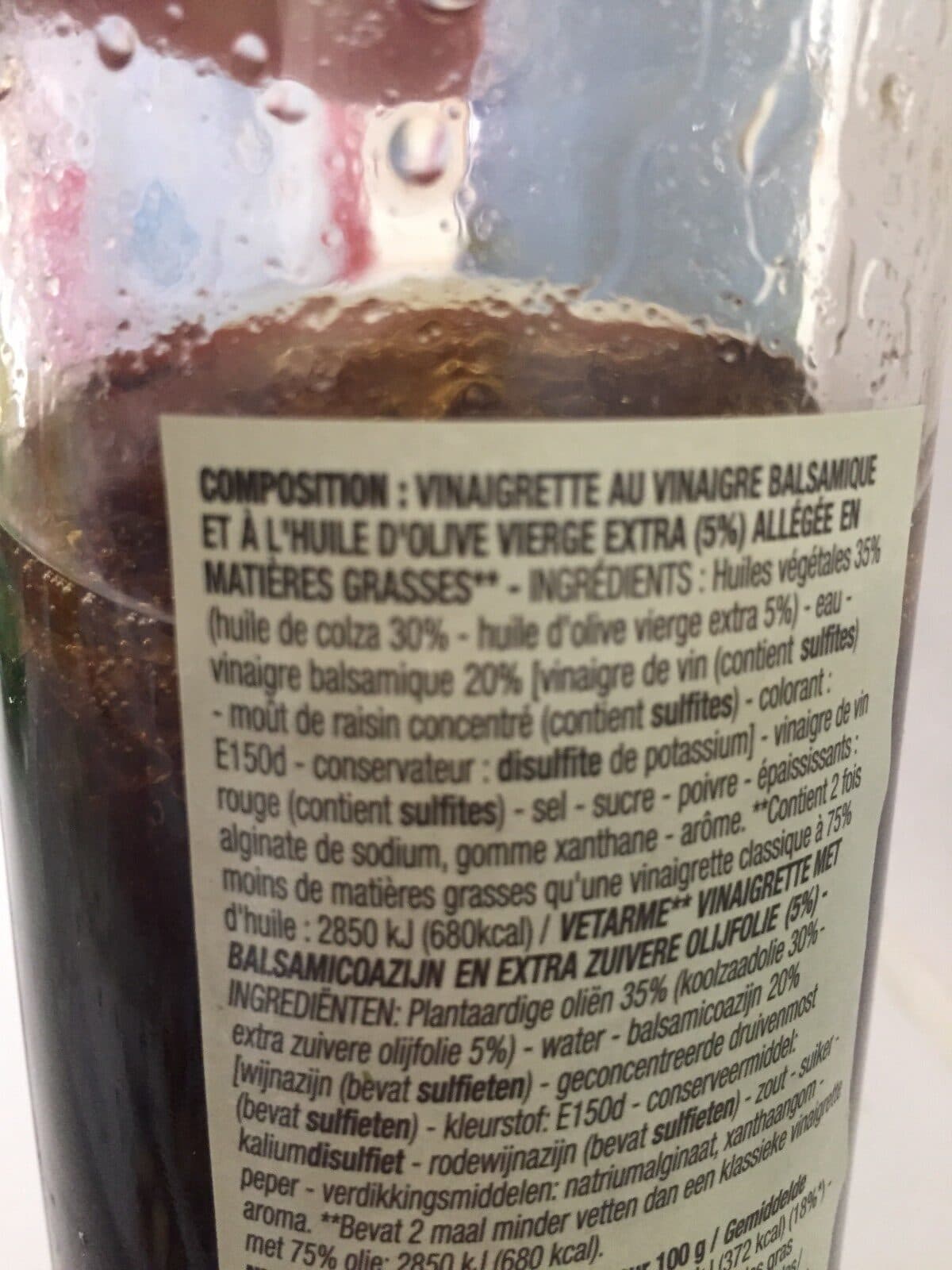 Cora Vinaigrette Balsamique Et H'uile D'olive packshot