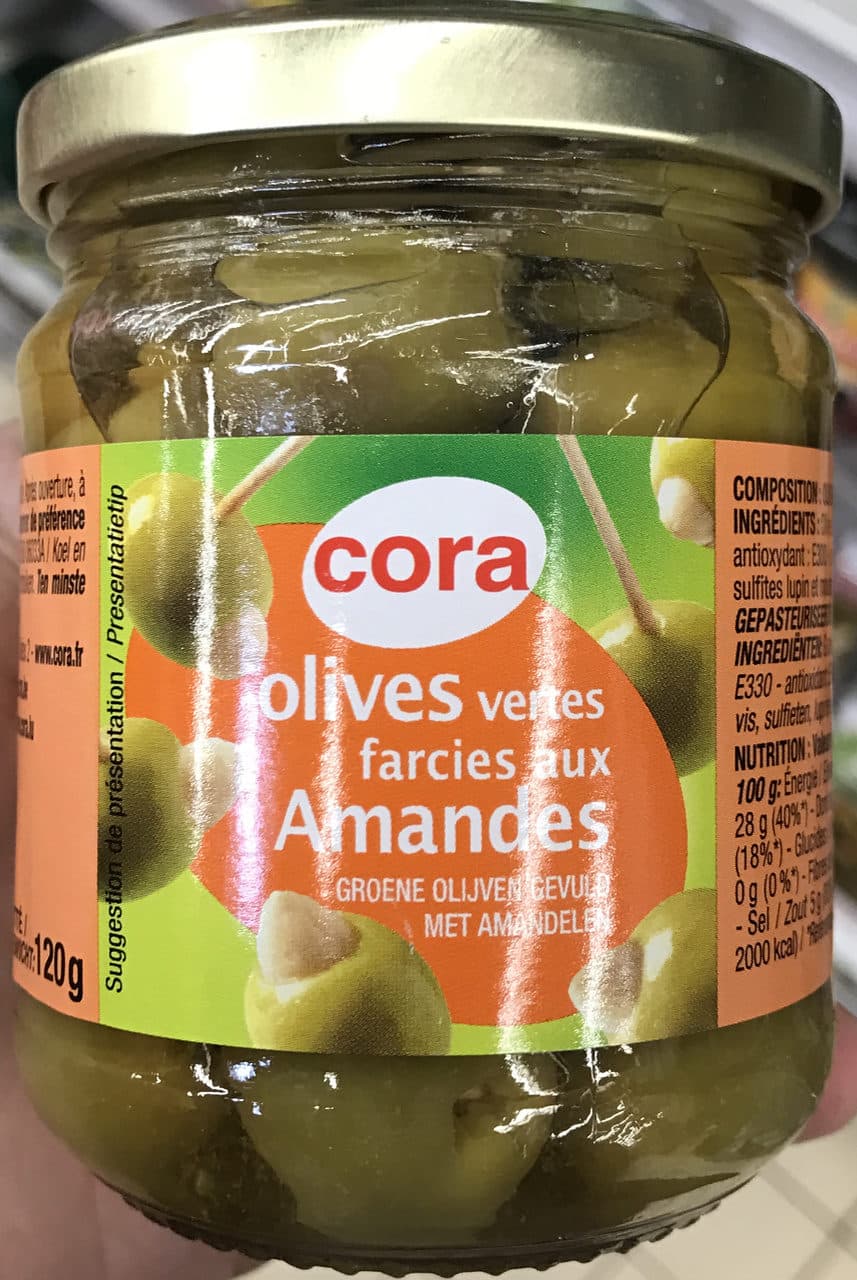 Cora Olives vertes farcies aux amandes packshot