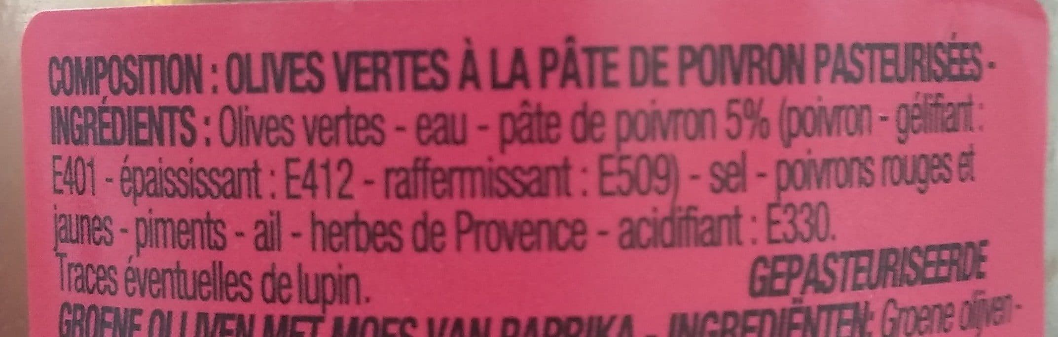 Cora Olives Vertes Farcies Aux Poivrons packshot