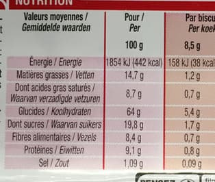Cora Petit beurre 4 céréales packshot