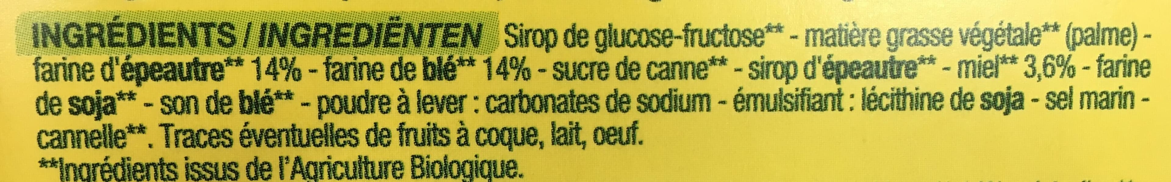 Nature bio 6 gaufres fourrées au miel packshot