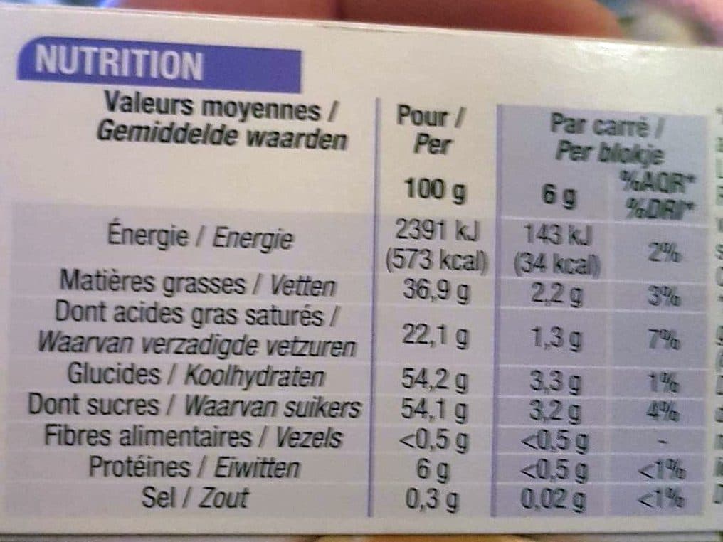 Cora Chocolat Suisse Blanc Nougat packshot