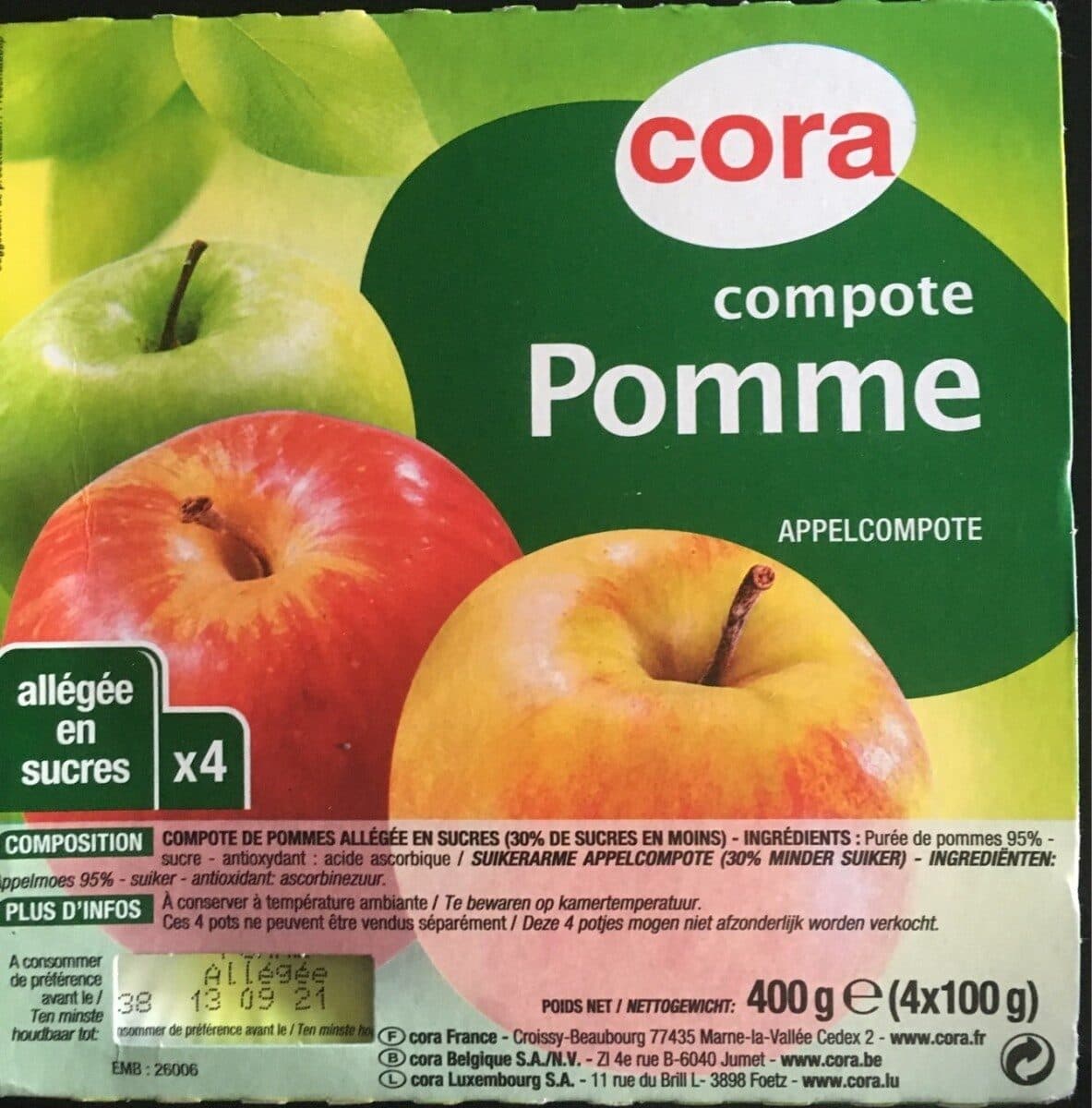 Cora Compote De Pomme packshot