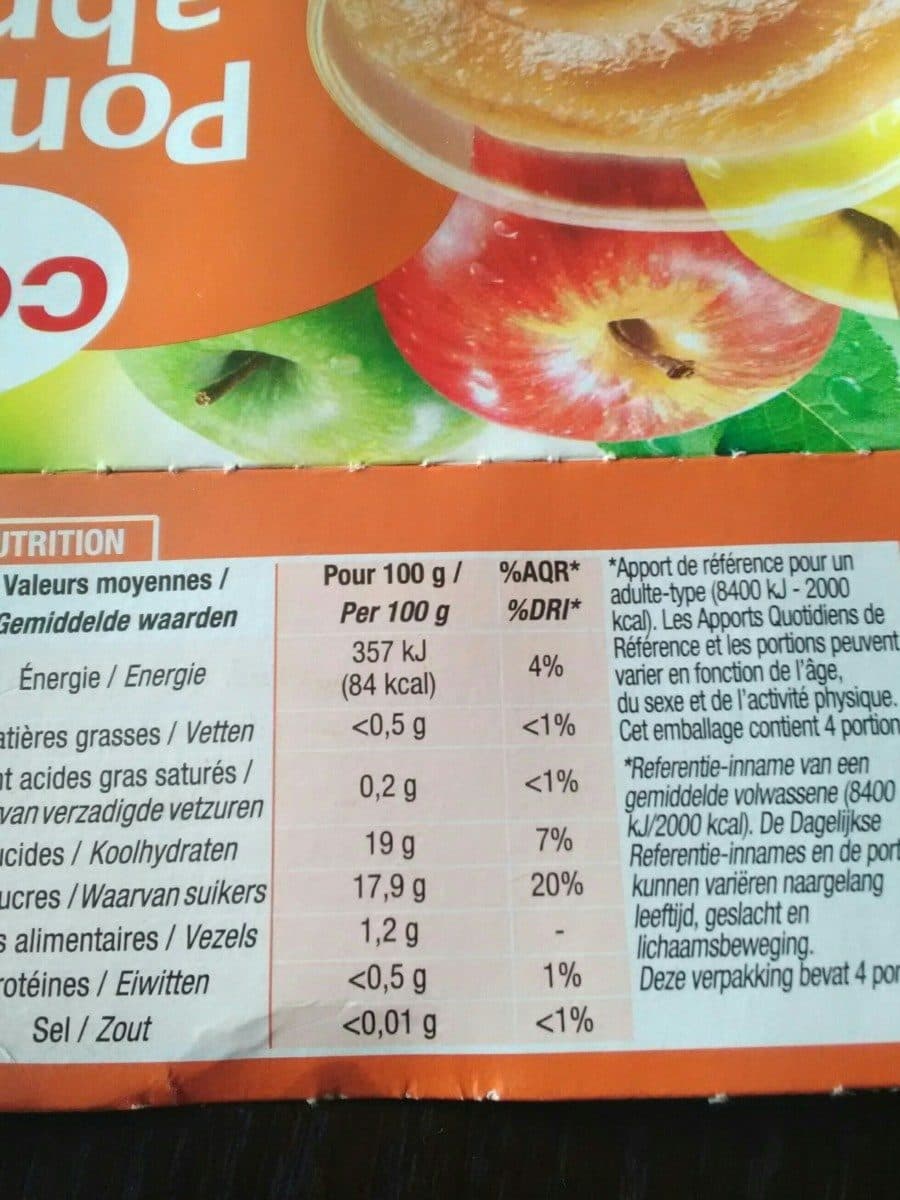 Cora Compote Pomme-abricot (4x100g) packshot