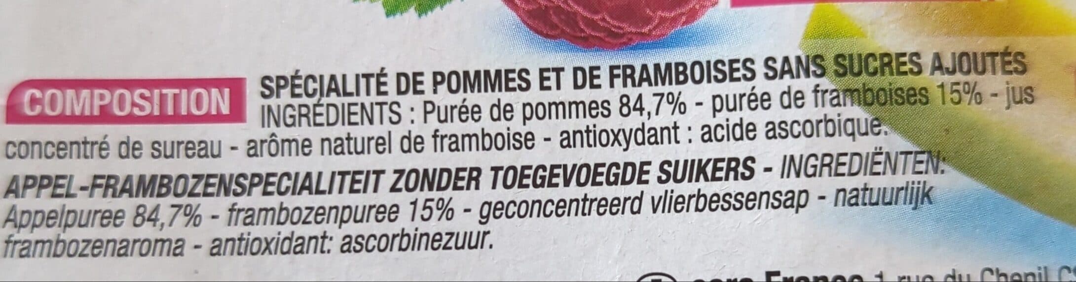 Cora Dessert de pomme framboise sans sucres ajoutes packshot