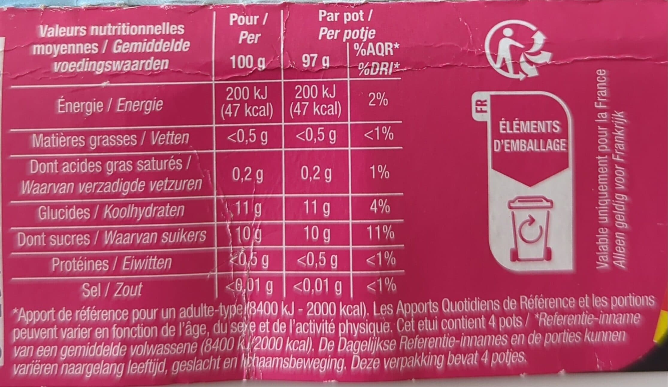 Cora Dessert de pomme framboise sans sucres ajoutes packshot
