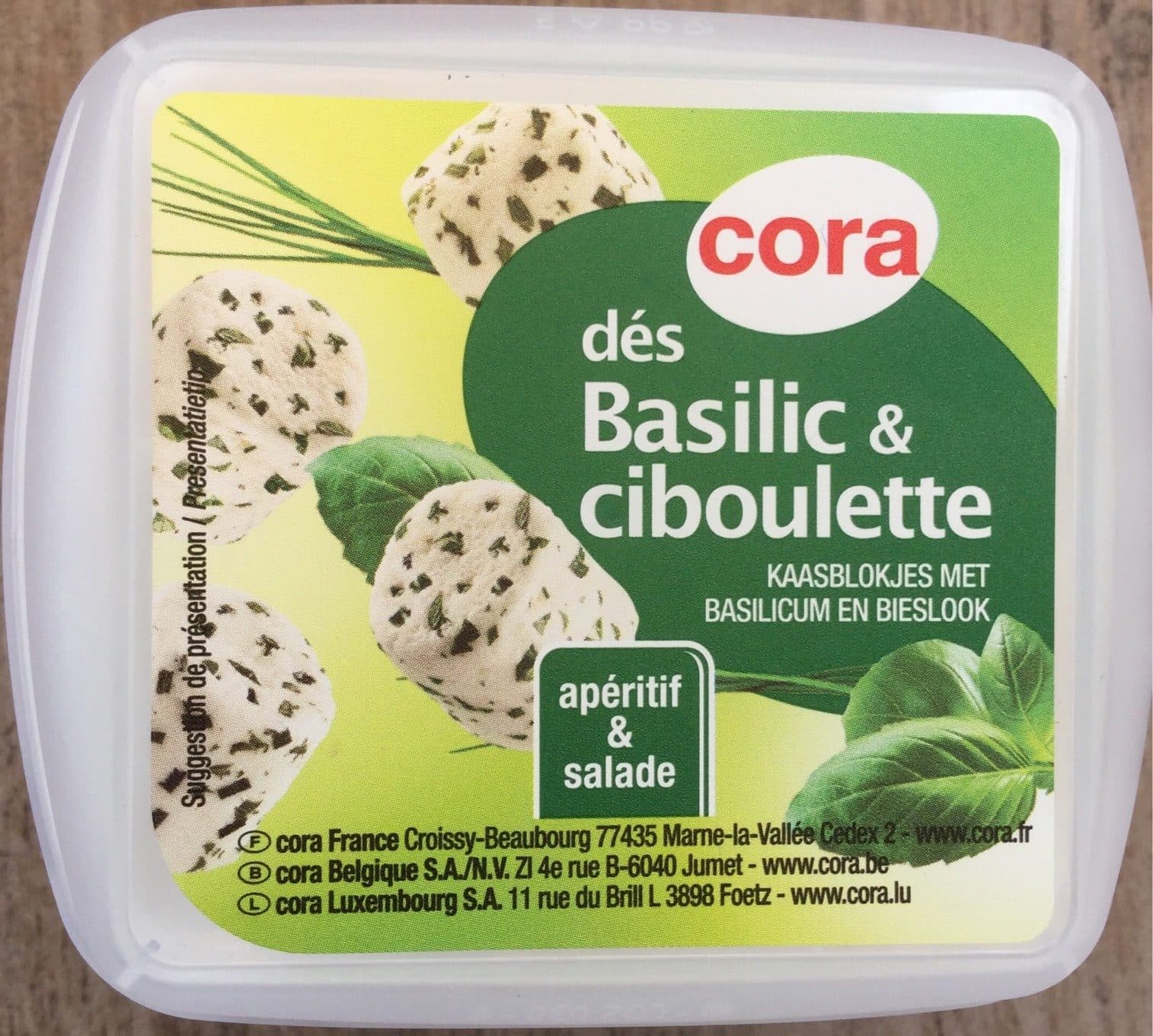 Cora Dés Basilic & Ciboulette packshot