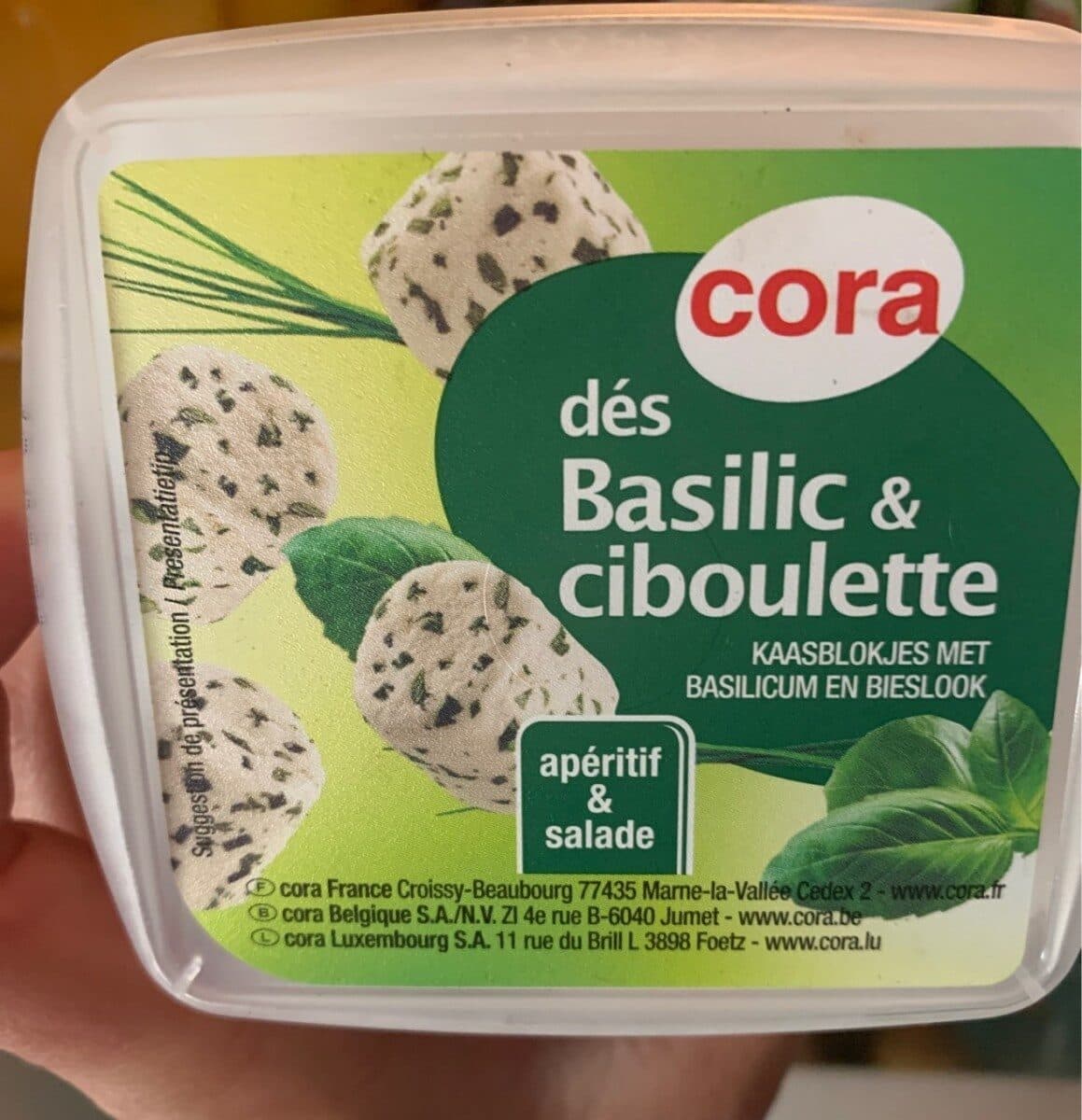 Cora Dés Basilic & Ciboulette packshot