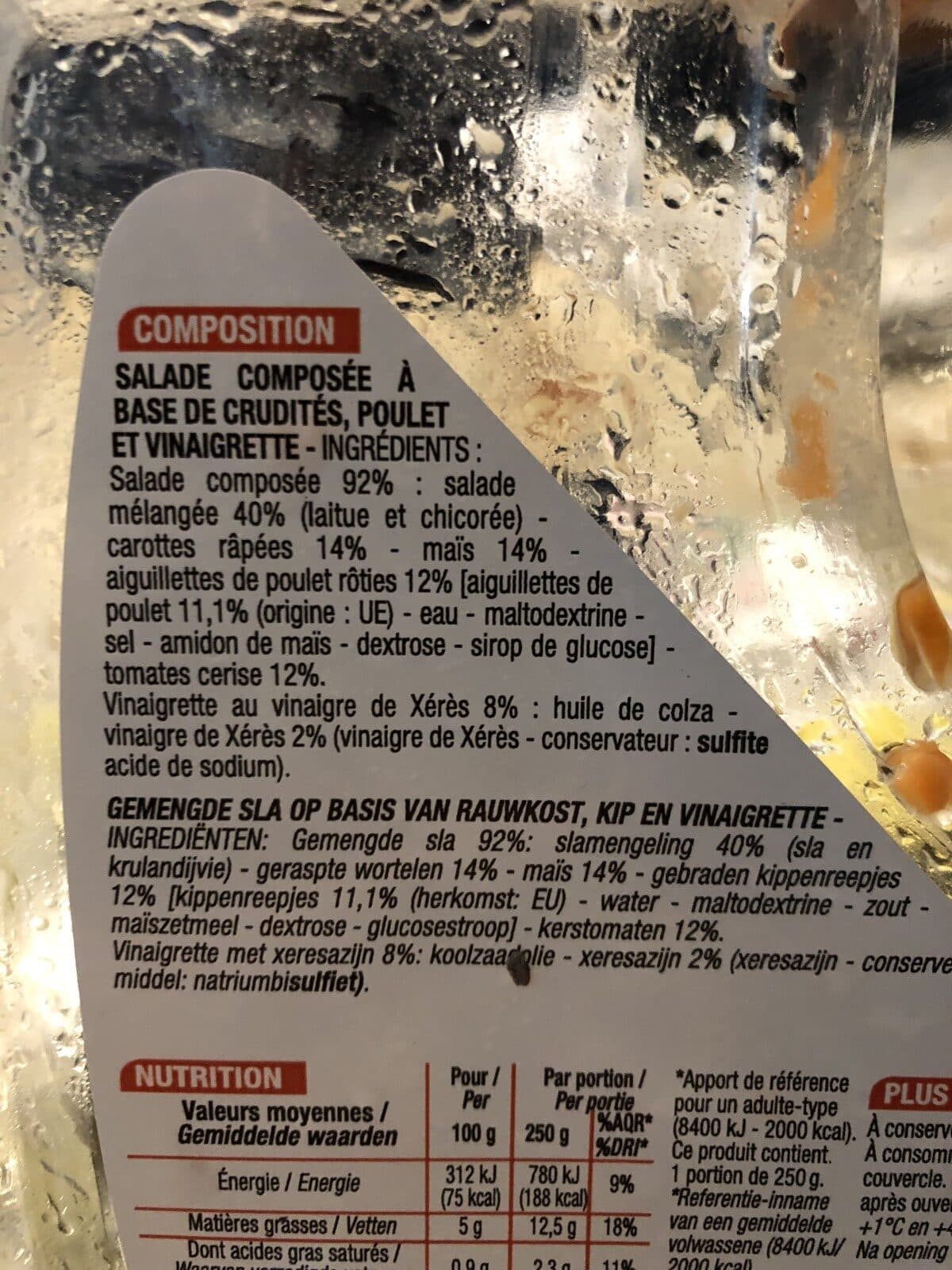 Cora Salade Poulet Crudite packshot