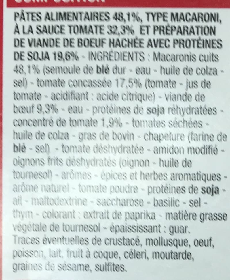 Cora Boulettes de viande et macaroni à la sauce tomate packshot