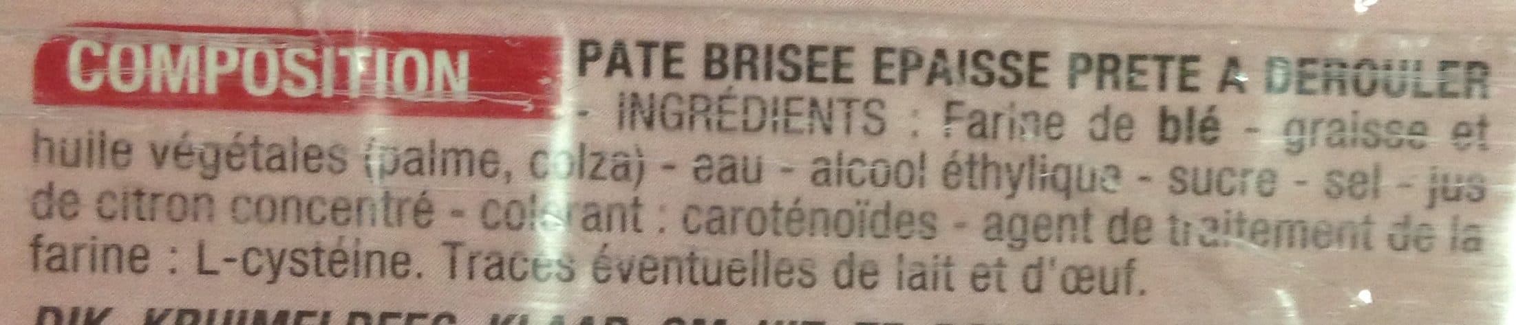 Cora Pâte brisée épaisse prête à dérouler packshot