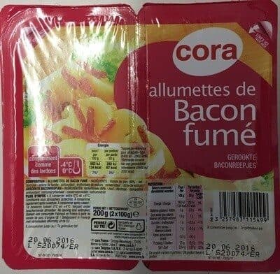 Cora Allumettes de Bacon fumé packshot