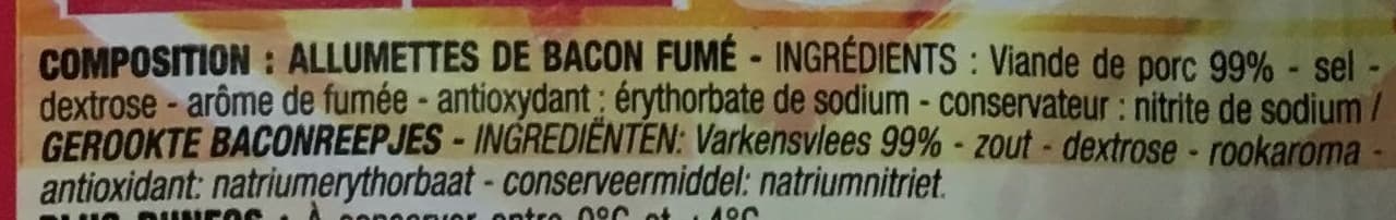Cora Allumettes de Bacon fumé packshot