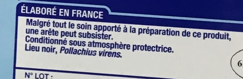 Cora Filets de Lieu noir packshot