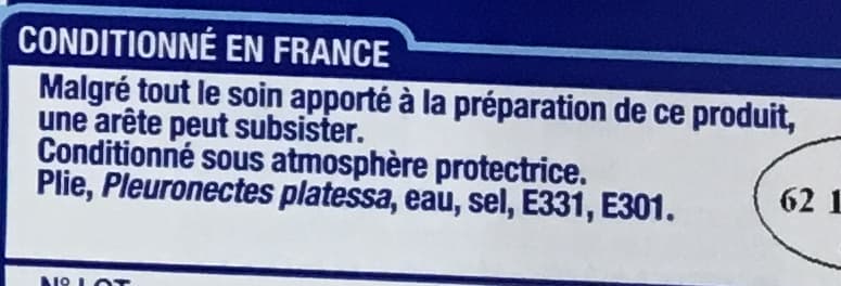 Cora Filets de plie saumurée packshot