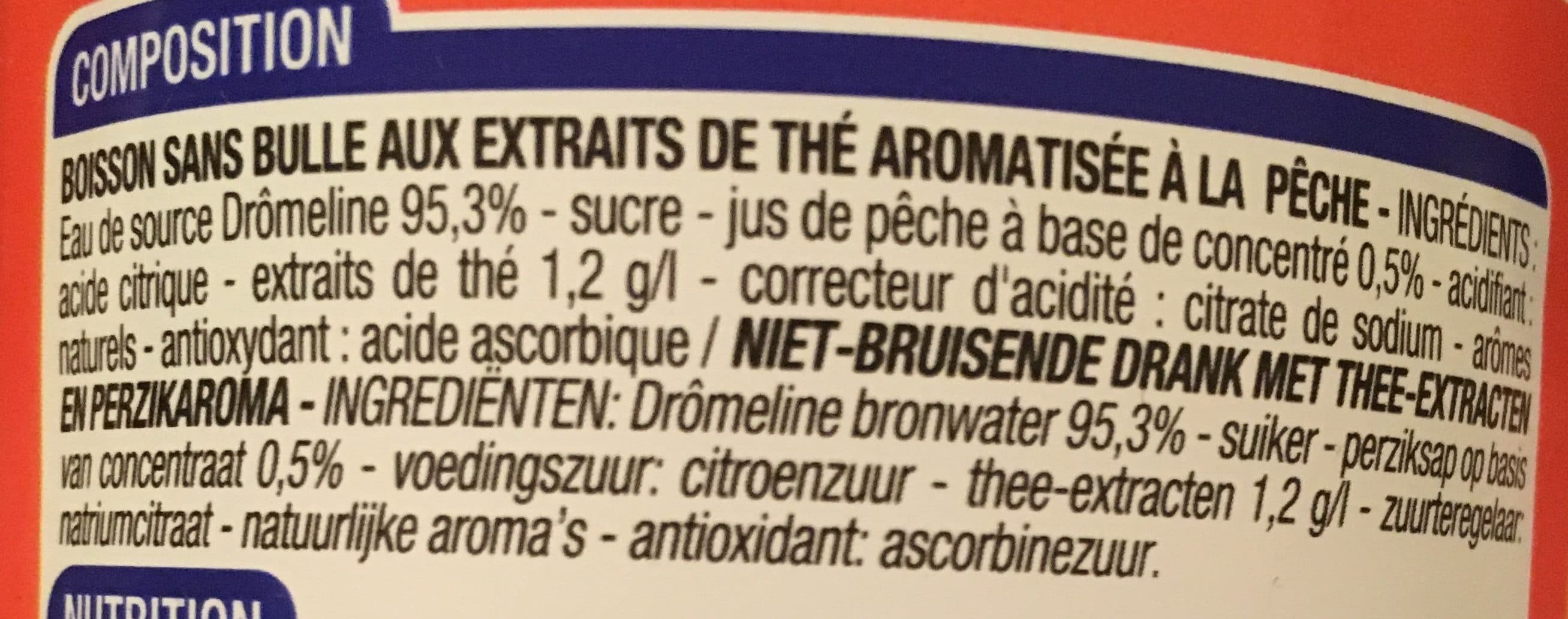 Cora thé glacé Pêche packshot
