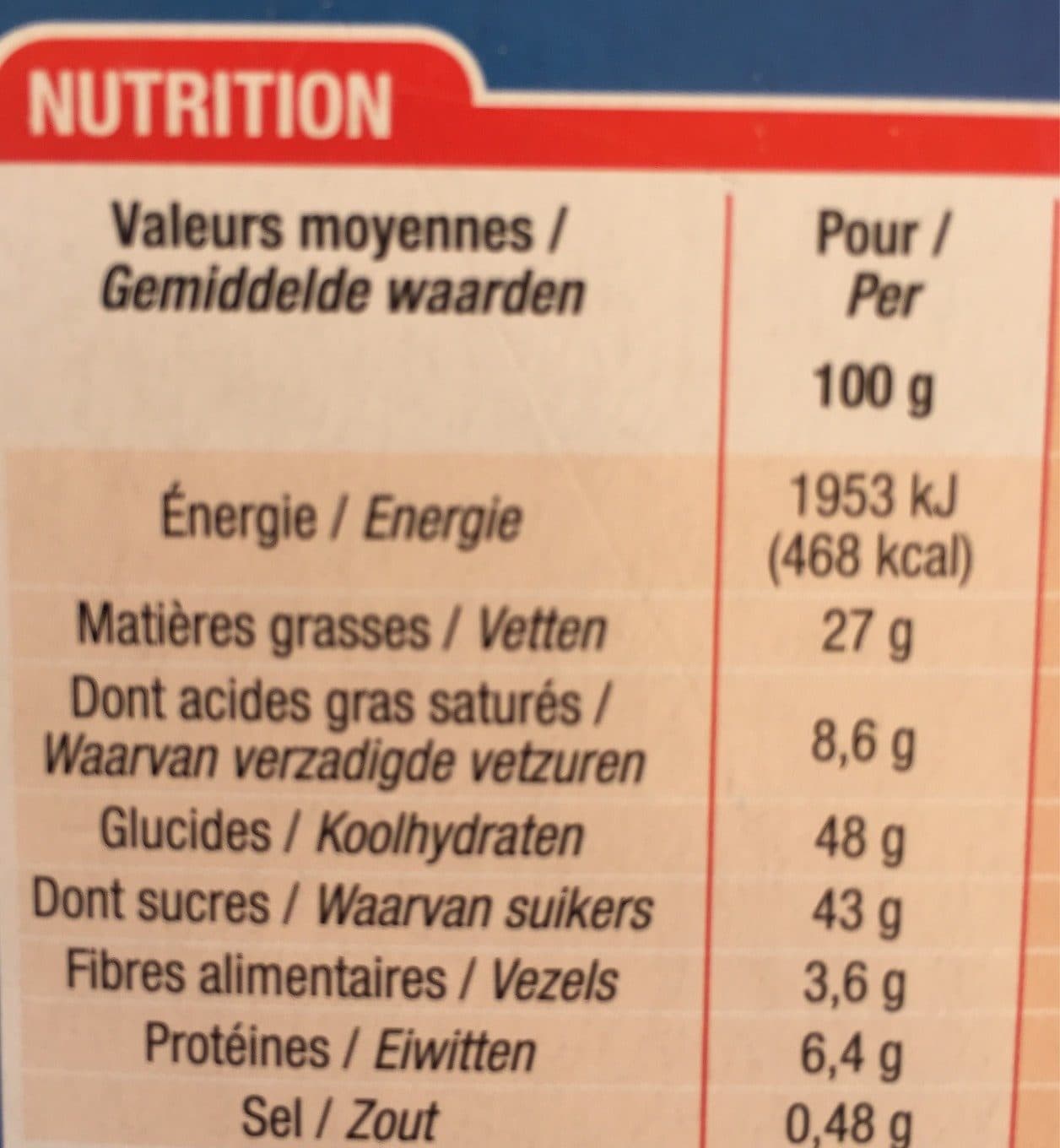 Cora Brownie Pépites De Chocolat packshot